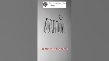 how to make 3d name ARADHYA ❤️ #shorts #ytshorts #youtubeshorts #anil3d #fyp
