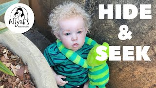 HIDE AND SEEK with my REBORNS at the PARK