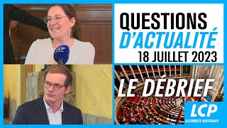 Elisabeth Borne maintenue à Matignon | Questions d'actualité le débrief - 18/07/2023