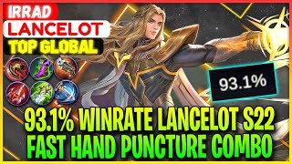 93.1% WinRate Lancelot Fast Hand Puncture Combo - Top Global Lancelot Irrad - Mobile Legends screenshot 3