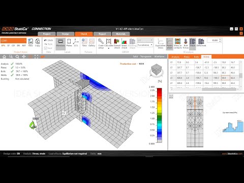 IDEA StatiCa: tutorial-15: Beam to beam bolted moment connection