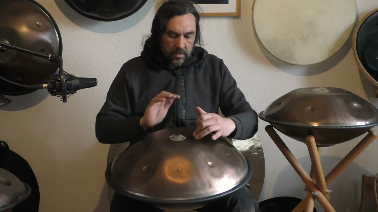 Handpan OM Timberwolf 432Hz Ember Steel Baur&Brown