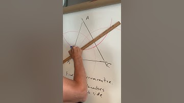 Construct a circumcircle around an acute angled triangle