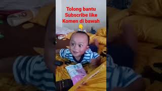 bayi lucu lagi nonton TV #shorts