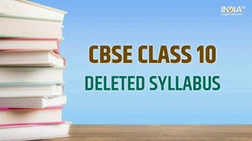 Deleted Syllabus of Class X Maths for 2020-21 session by CBSE