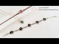 Crystal Beaded Clover Necklace Bracelet Ring. Beading Tutorials. Beads Jewelry Making. Handmade.