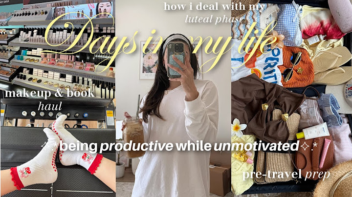 being productive while feeling unmotivated VLOG | travel prep, vacation haul, current reads, packing