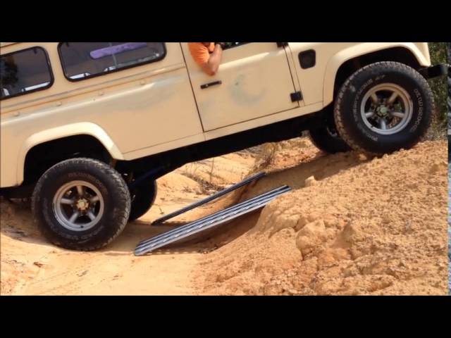 Sand Ladder (Sandbleche) test bridging incline 