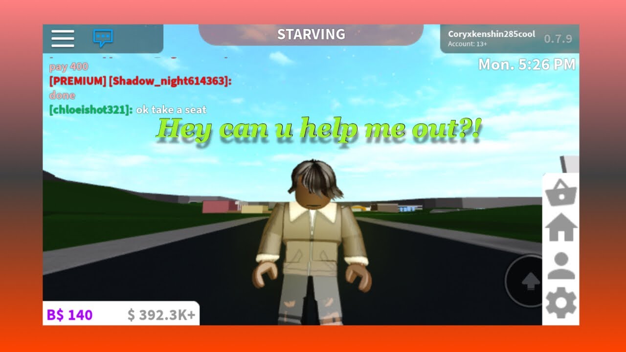 Pretending To Be Homeless On Bloxburg With Cousin Roblox Youtube