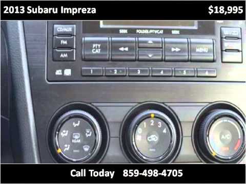 2013 Subaru Impreza Used Cars Mt. Sterling KY - YouTube