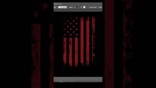 Create Grunge American Flag for T Shirt Design in Illustrator #shorts