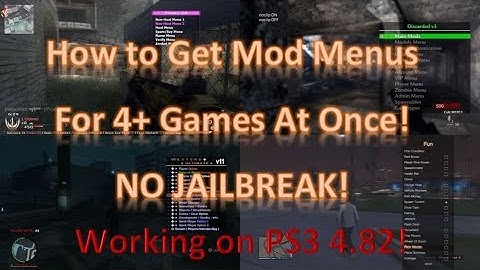 (No Jailbreak) How To Get Mod Menus on More Than One Game PS3 Tutorial! (MW2, GTA5, WAW, GTA4)
