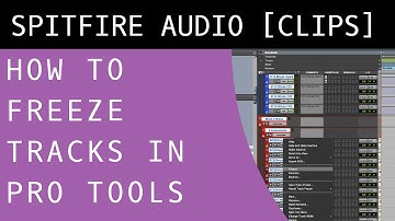 How To Freeze Tracks in Pro Tools