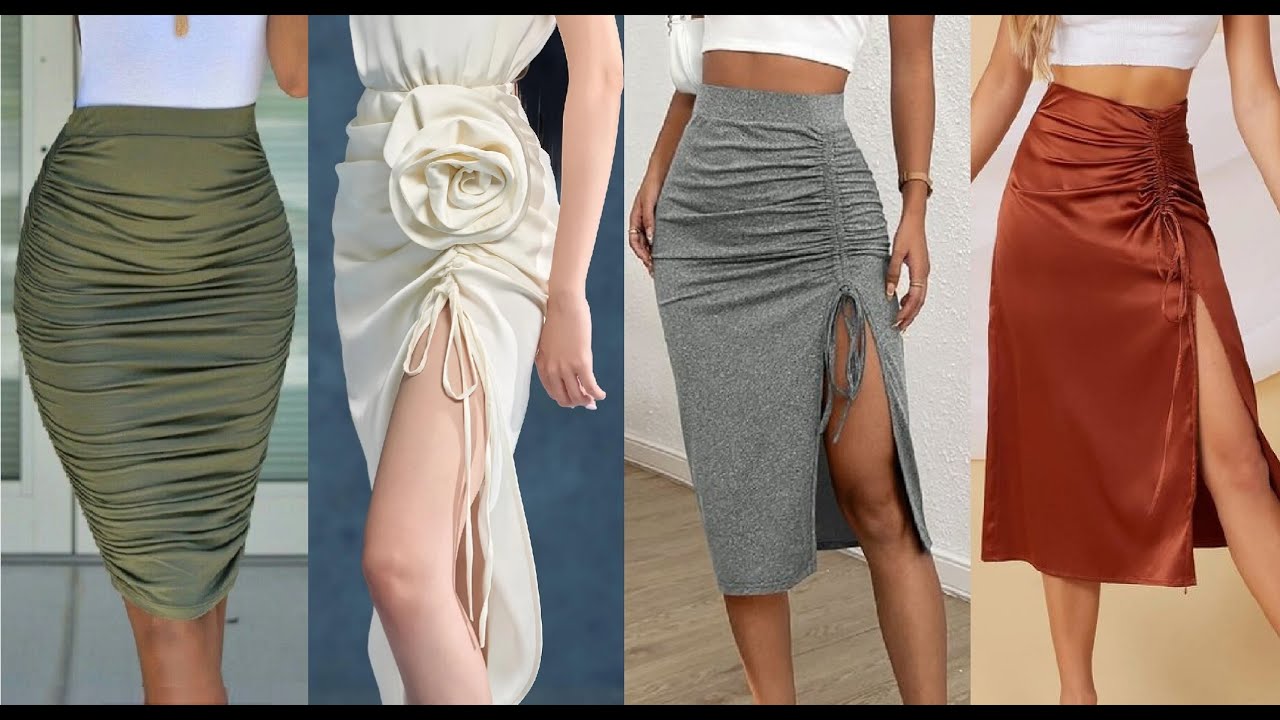 Своими руками-Как сделать юбку со присборенной драпир...