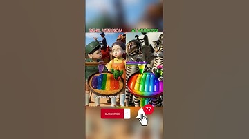 Squid Game AI Edible Slime ASMR:What do you thing of AI version? #shorts #squidgame #asmr