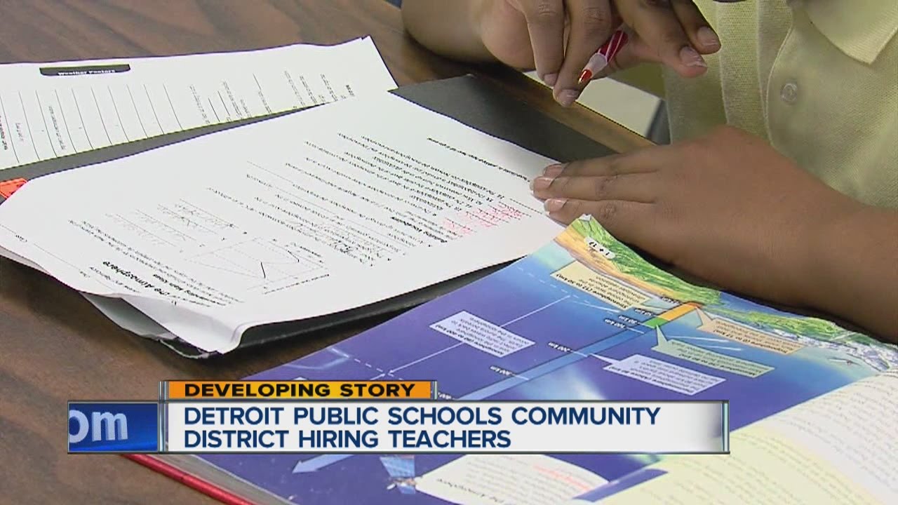 Detroit Public Schools Community District hiring teachers YouTube