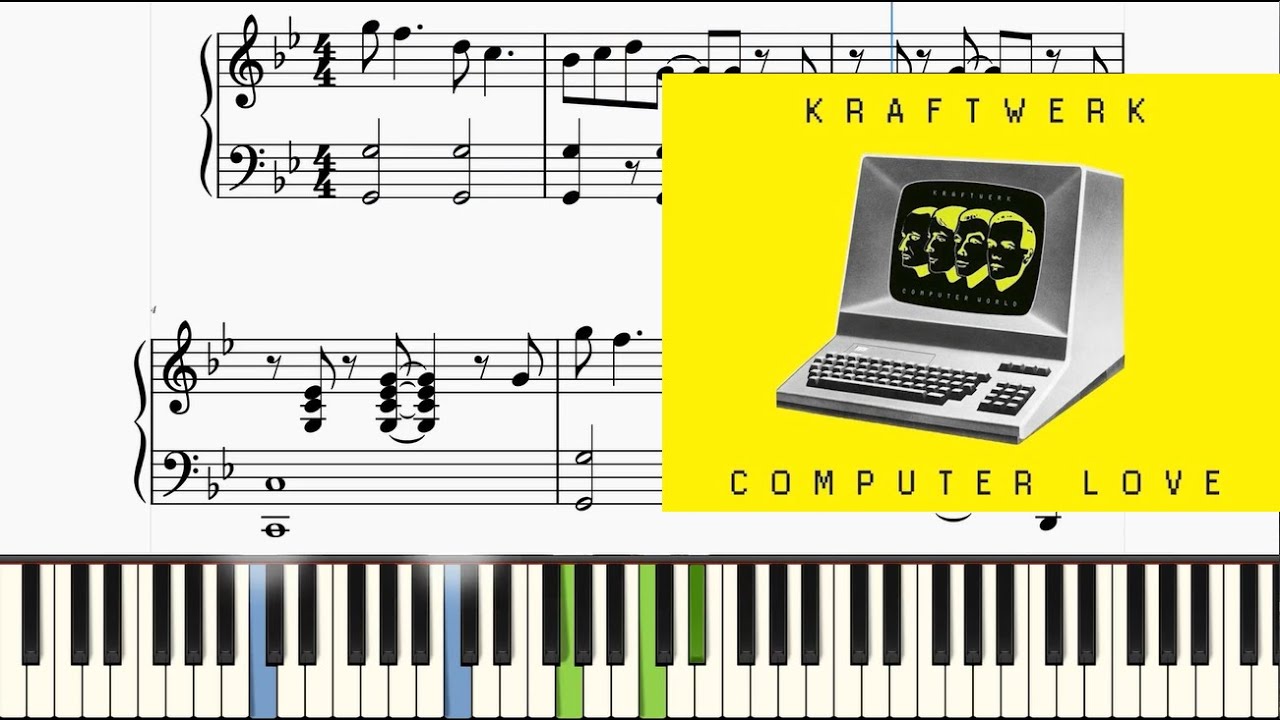 Kraftwerk - Computer Love - Piano tutorial