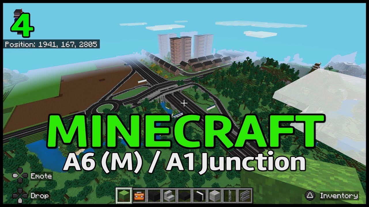 Minecraft City/County World - A6 (M) / A1 Junction Redesign Timelapse (4)
