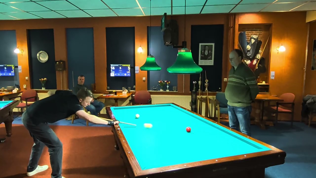 PK voorrondes 1e klasse bandstoten: Nico (55) tegen Martijn (55)