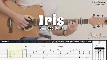 Iris - Goo Goo Dolls | Fingerstyle Guitar | TAB + Chords + Lyrics