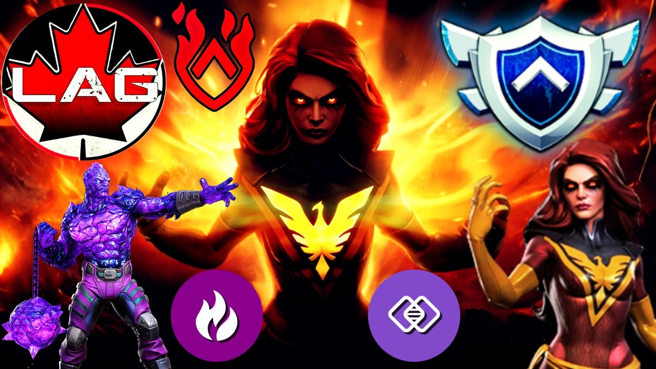 War Scary Dark Phoenix!! Absorbing Man Good Counter? Double Alliance War 4Loki vs AOH & DD13! - MCOC