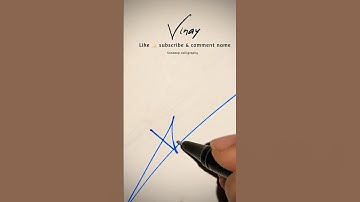 Vinay name signature / Vinay name stylish signature #signature #vinay #namesignature #shorts #name