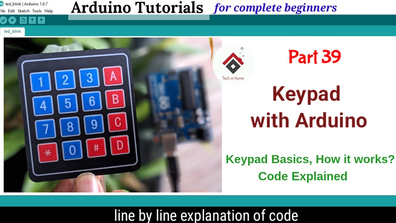 How to use 4x4 Keypad with Arduino  Keypad Basics Tutorial code Explained  Arduino Tutorial  39