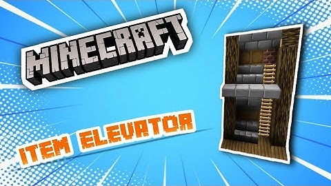 Item elevator | Minecraft | MCPE