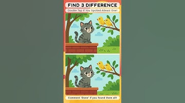 Find 3 Difference #findthedifference #puzzle #brainteaser #games #riddle #ytshorts #shorts #quiz