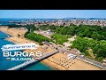 Summertime in burgas bulgaria drone 4k