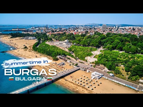 Summertime in Burgas, Bulgaria (Drone 4K)