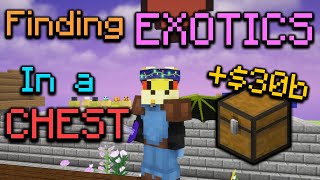 Finding EXOTICS In a Chest (Hypixel Skyblock)