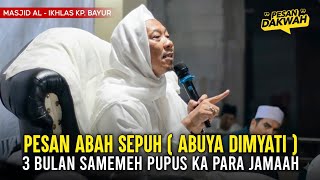 Abah KH. Iim Imaduddin Cilejet || Peresmian Masjid Jami' Al Ikhlas Kp. Bayur Sepatan Timur