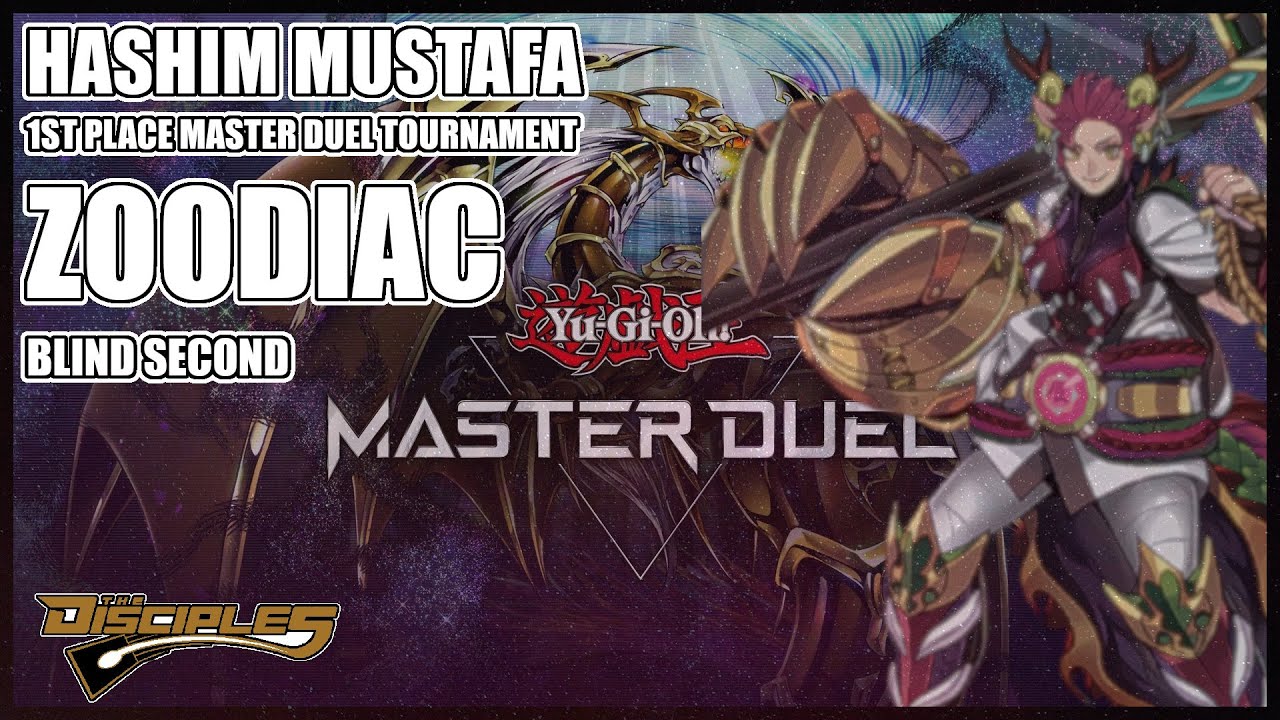 Yu-Gi-Oh! MASTER DUEL - 1ST PLACE TOURNAMENT PURE ZOODIAC - BLIND SECOND! Hashim Mustafa