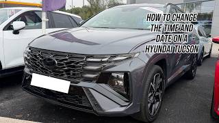 How to Change the Time and Date on a Hyundai Tucson | Clock Settings