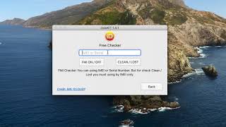 FREE iCloud Checker ON OFF and Clean Lost Status macOS app