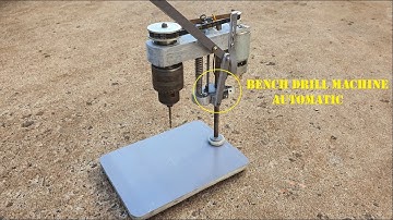 Homemade a Mini Bench Drill Machine Automatic from PVC Pipe -  Part2