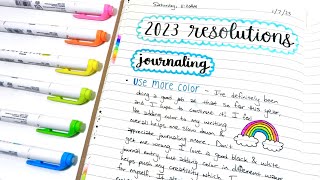 journaling my New Year’s resolutions!! | journal with me & reading my entry