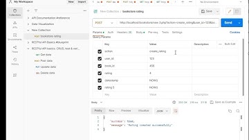 Creating REST API feature for bookstore rating and commenting