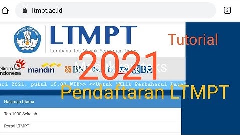 Tutorial Pendaftaran akun LTMPT 2021 cepat dan mudah