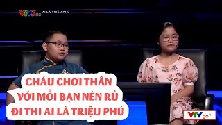 Hai bạn nhỏ nhí tham gia Ai là triệu phú với phong cách tự tin