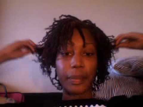 Natural Hair Kinky Twists Using My Own Hair Youtube