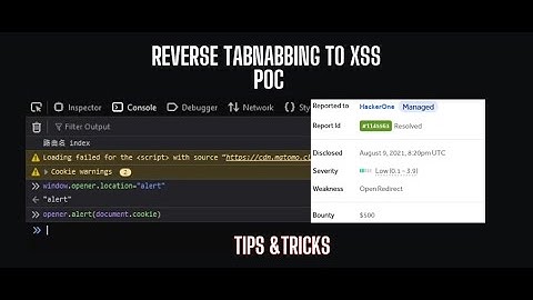 🚨 Reverse Tabnabbing to XSS PoC | Live Bug Bounty 🚨