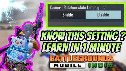 What is Camera Rotation While ads / leaning (BGMI/PUBG ) #bgmi #pubgmobile