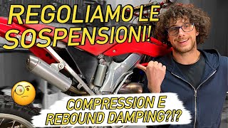 COME REGOLARE LE SOSPENSIONI DA MOTO: COMPRESSIONE, RITORNO E LIVELLO DELL'OLIO! - TUTORIAL