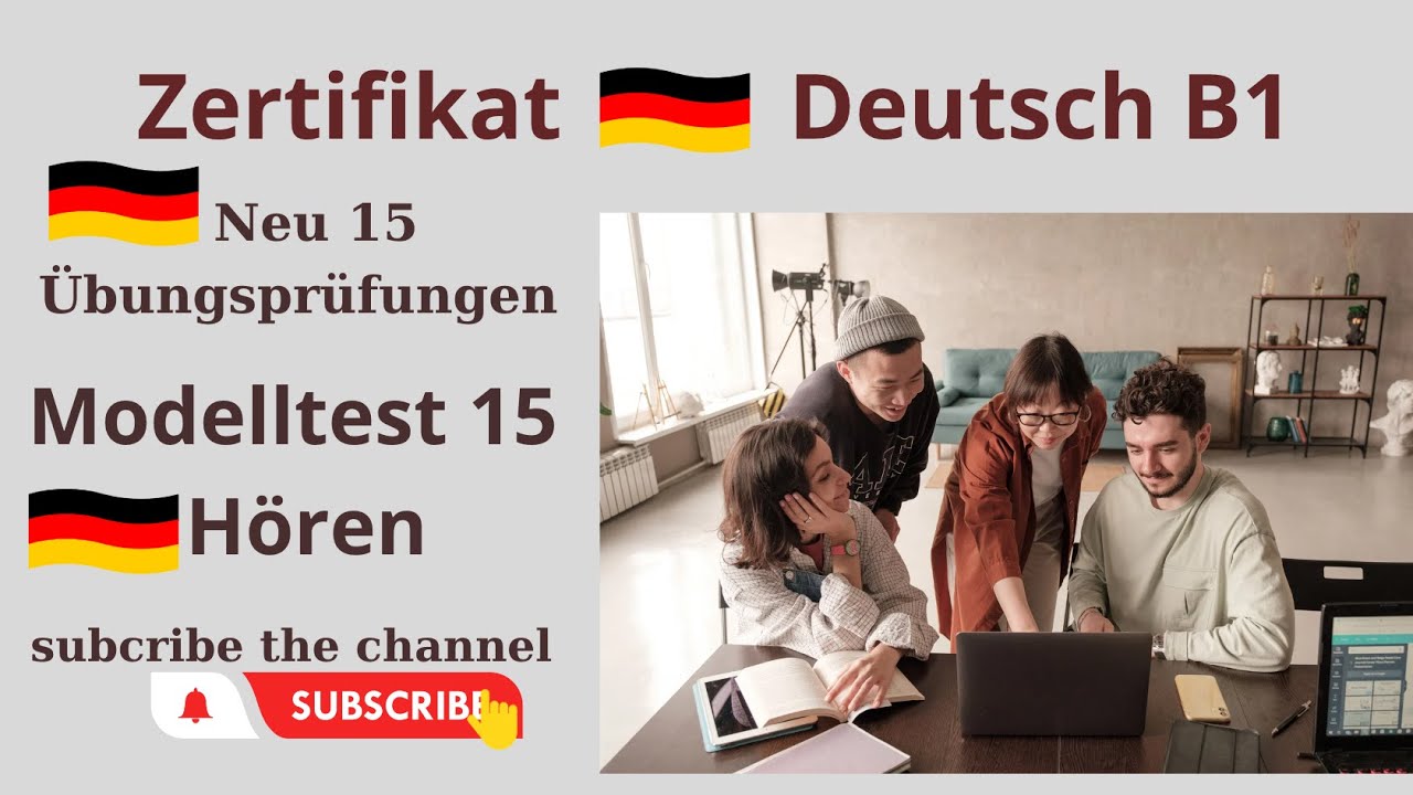Zertifikat B1 || Model Test 15 || Hören B1 || Hören mit Lösungen || Goethe