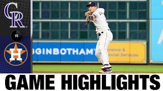 Myles Straw's walk-off single lifts Astros | Rockies-Astros Game Highlights 8/18/20