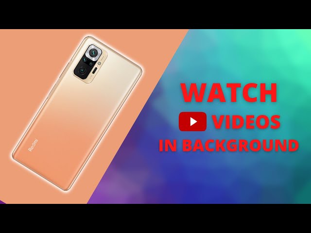 Play Youtube Videos in Background Redmi Note 10 Pro #Shorts class=