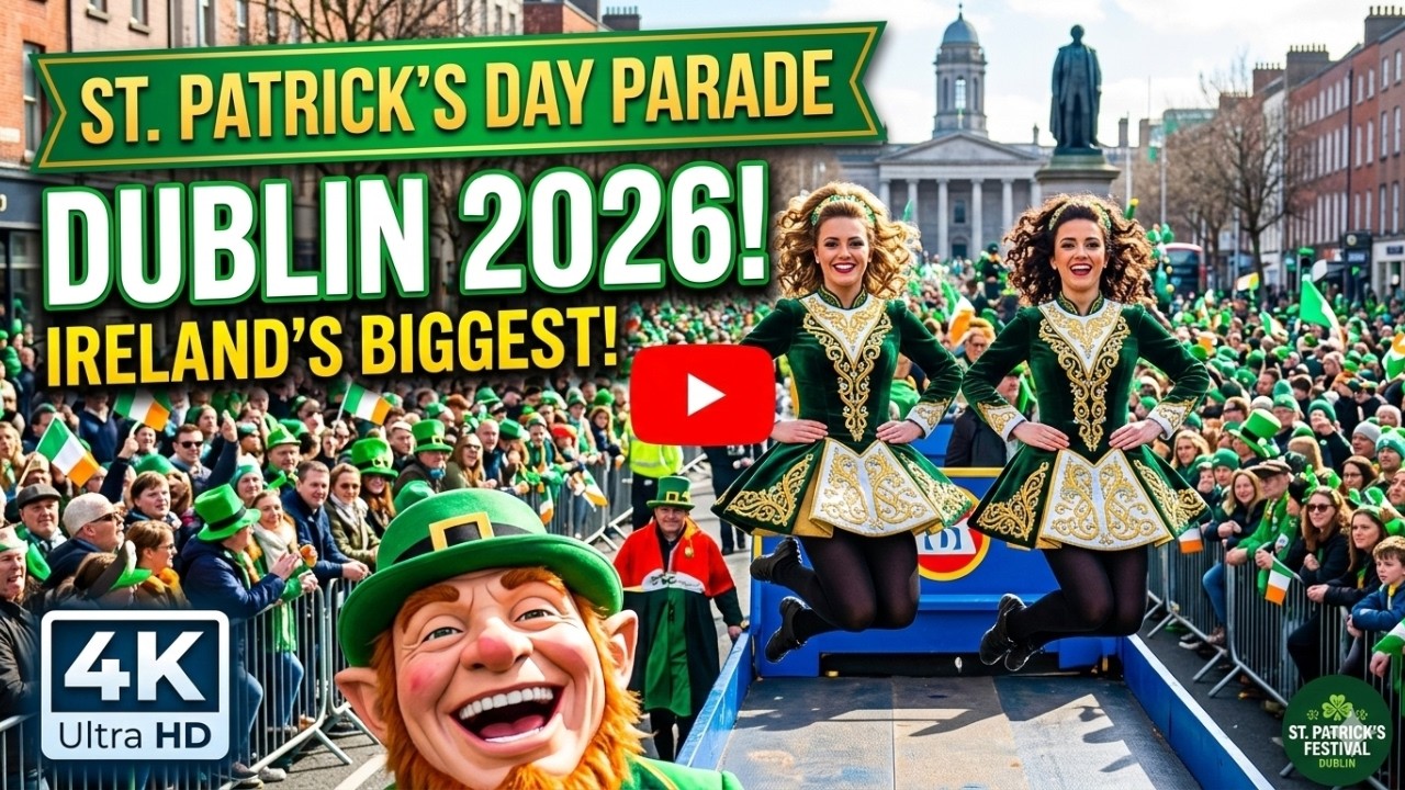 Dublin St. Patrick’s Day Parade 2026 | Ireland’s Biggest Street Celebration in 4K