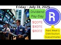 Roundhill Weekly Paying ETFs QDTE, XDTE & RDTE Trades & Holdings After Close Friday August 1, 2025